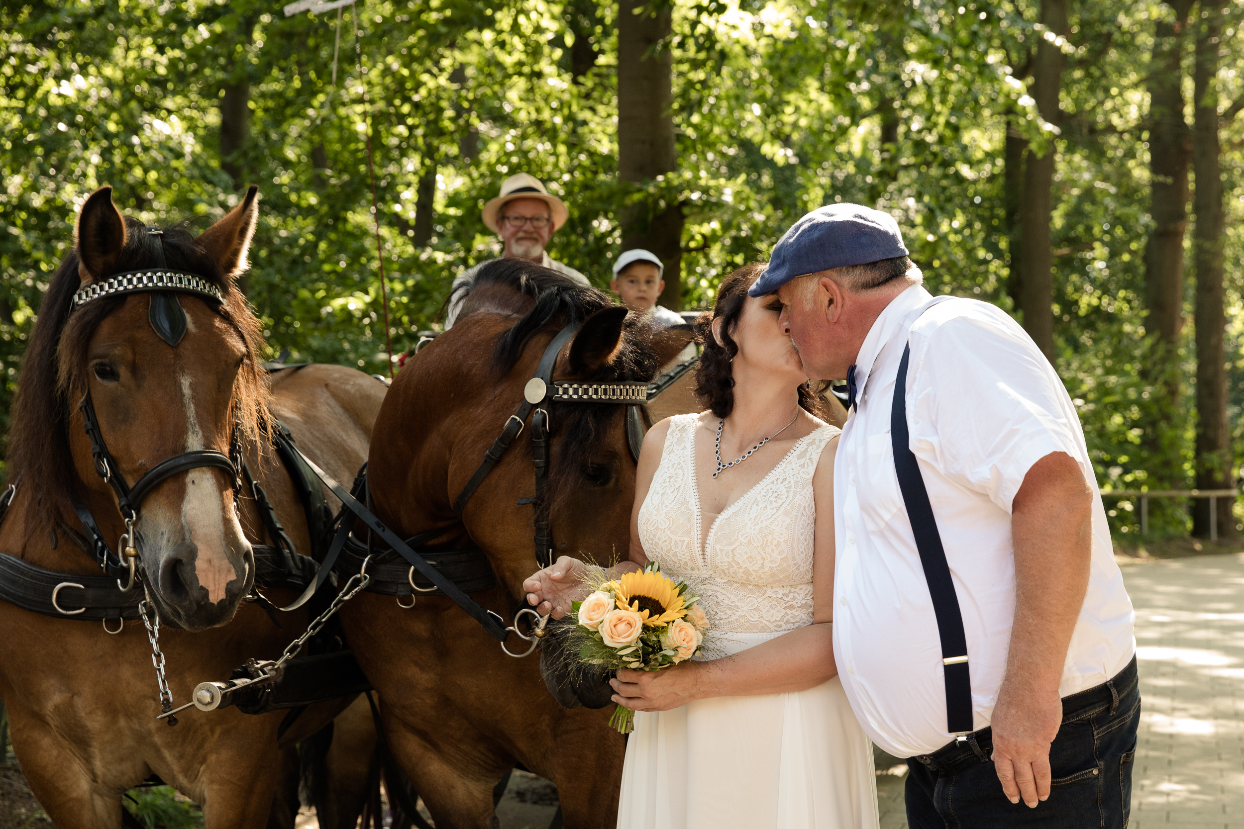 romantische Hochzeit mit Pferdekutsche auf Usedom